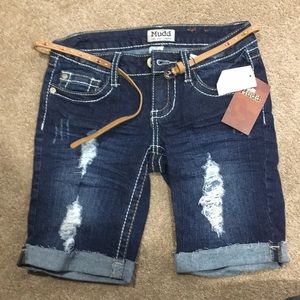 Juniors jean shorts